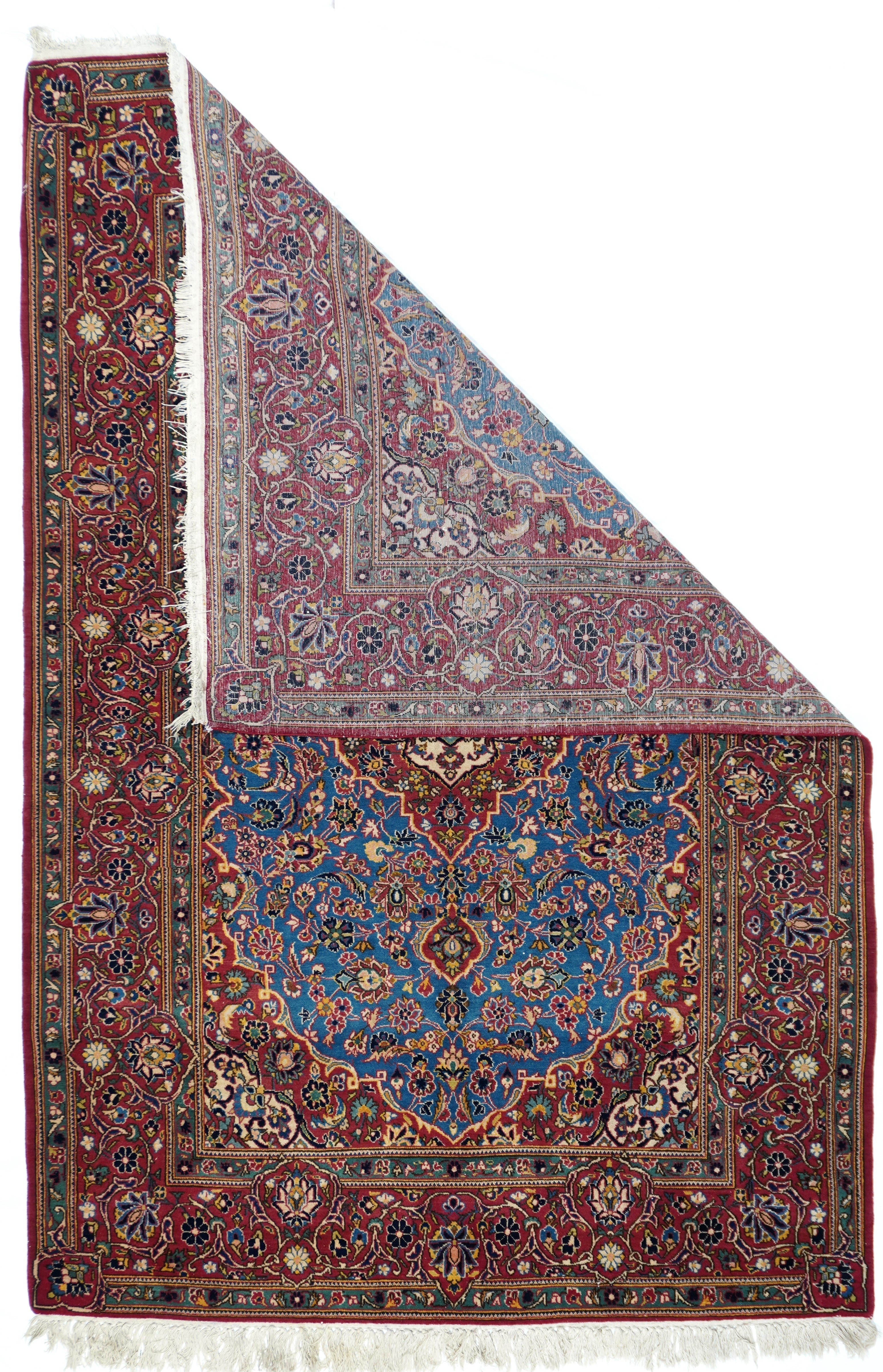 Vintage  Kashan Rug 4'7'' x 6'10''