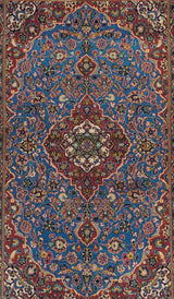 Vintage  Kashan Rug 4'7'' x 6'10''