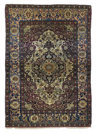 Antique  Tehran Rug 4'7'' x 6'7''