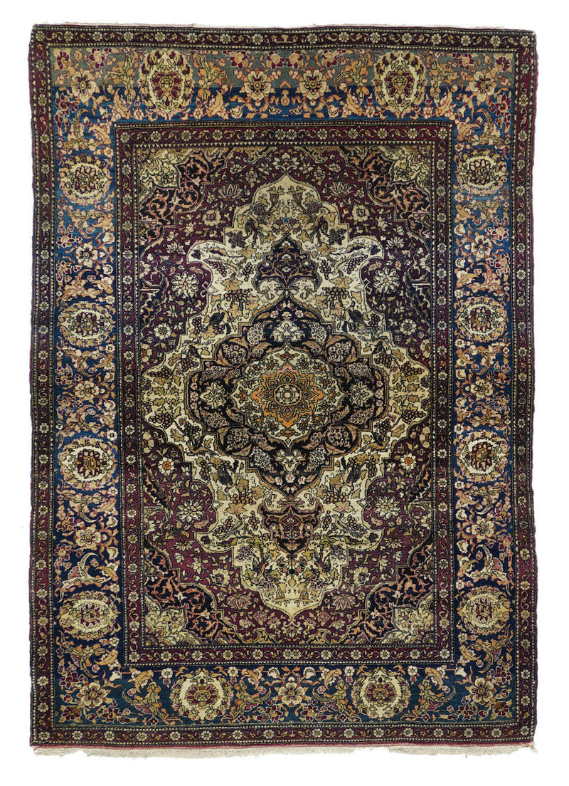 Antique  Tehran Rug 4'7'' x 6'7''