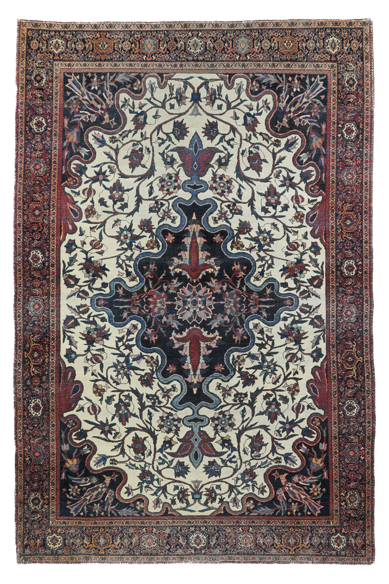 Antique Farahan Sarouk Rug 4'3'' x 6'5''