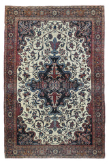 Antique Farahan Sarouk Rug 4'3'' x 6'5''