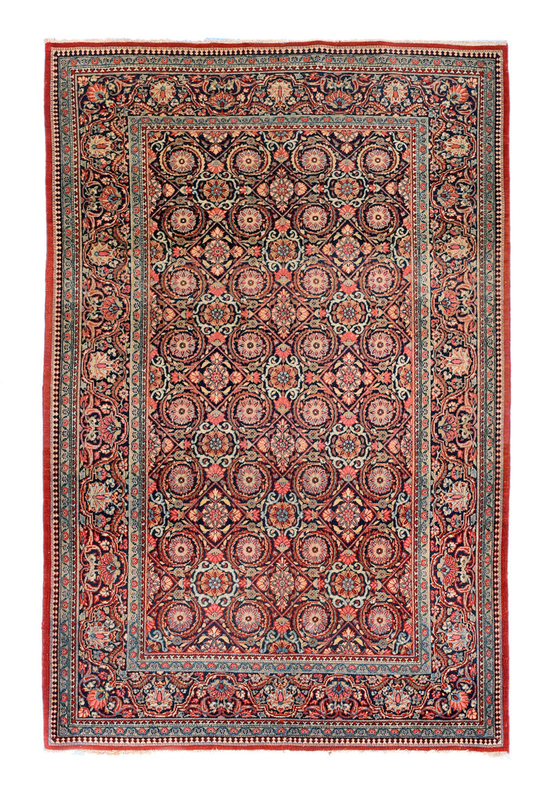 Antique Dabir Kashan Rug 4'4'' x 6'10''