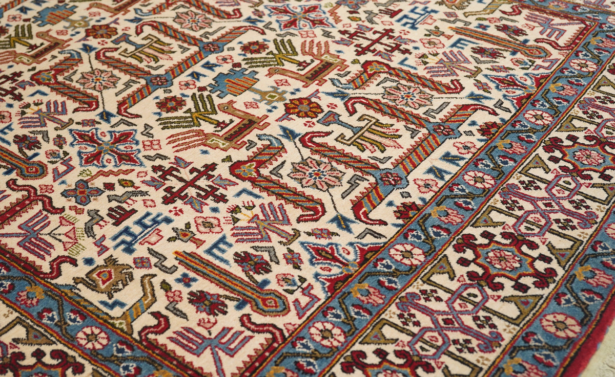 Vintage Fine  Tehran Rug 4'4'' x 6'8''