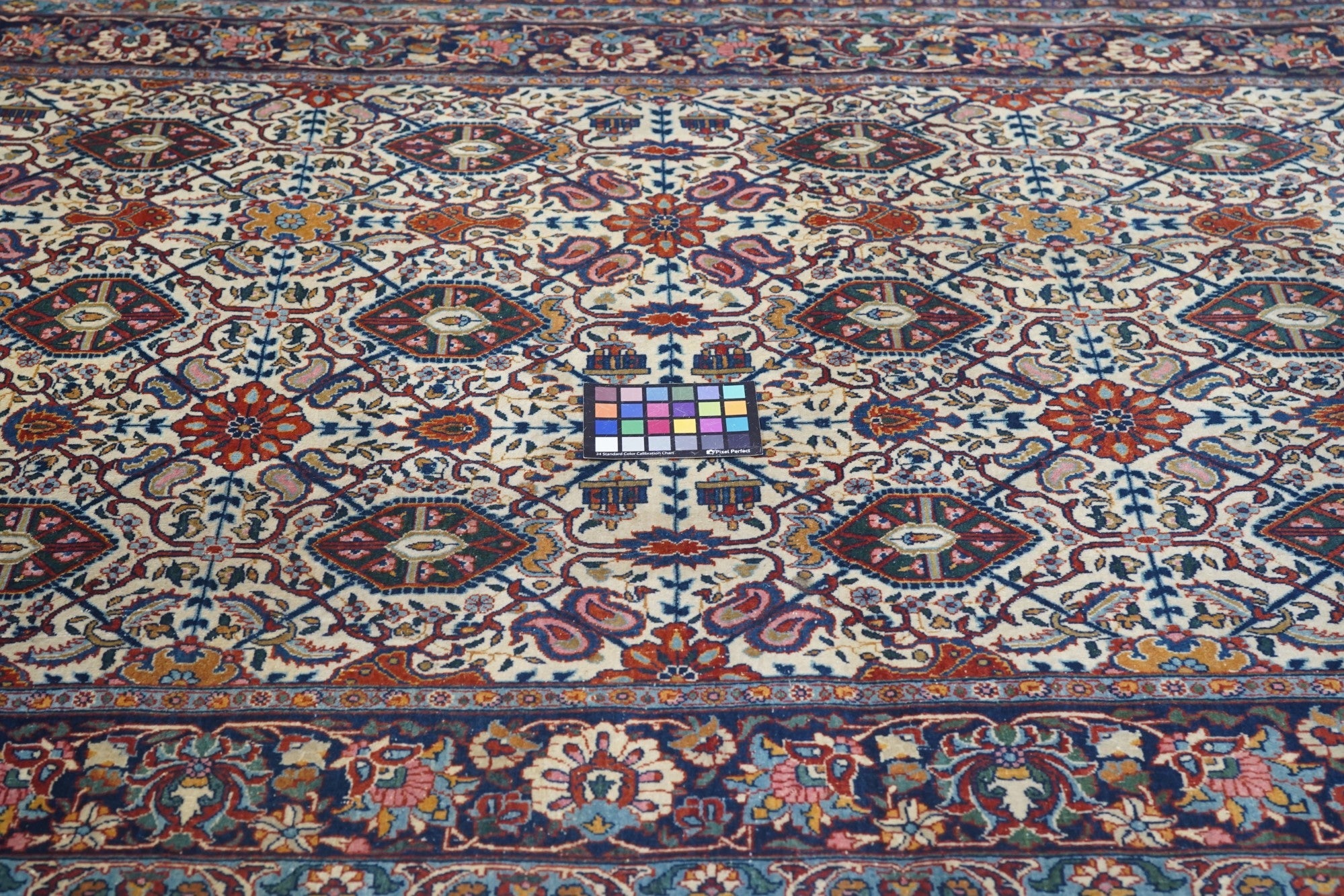 Antique  Dabir Kashan Rug 4'4'' x 6'10''