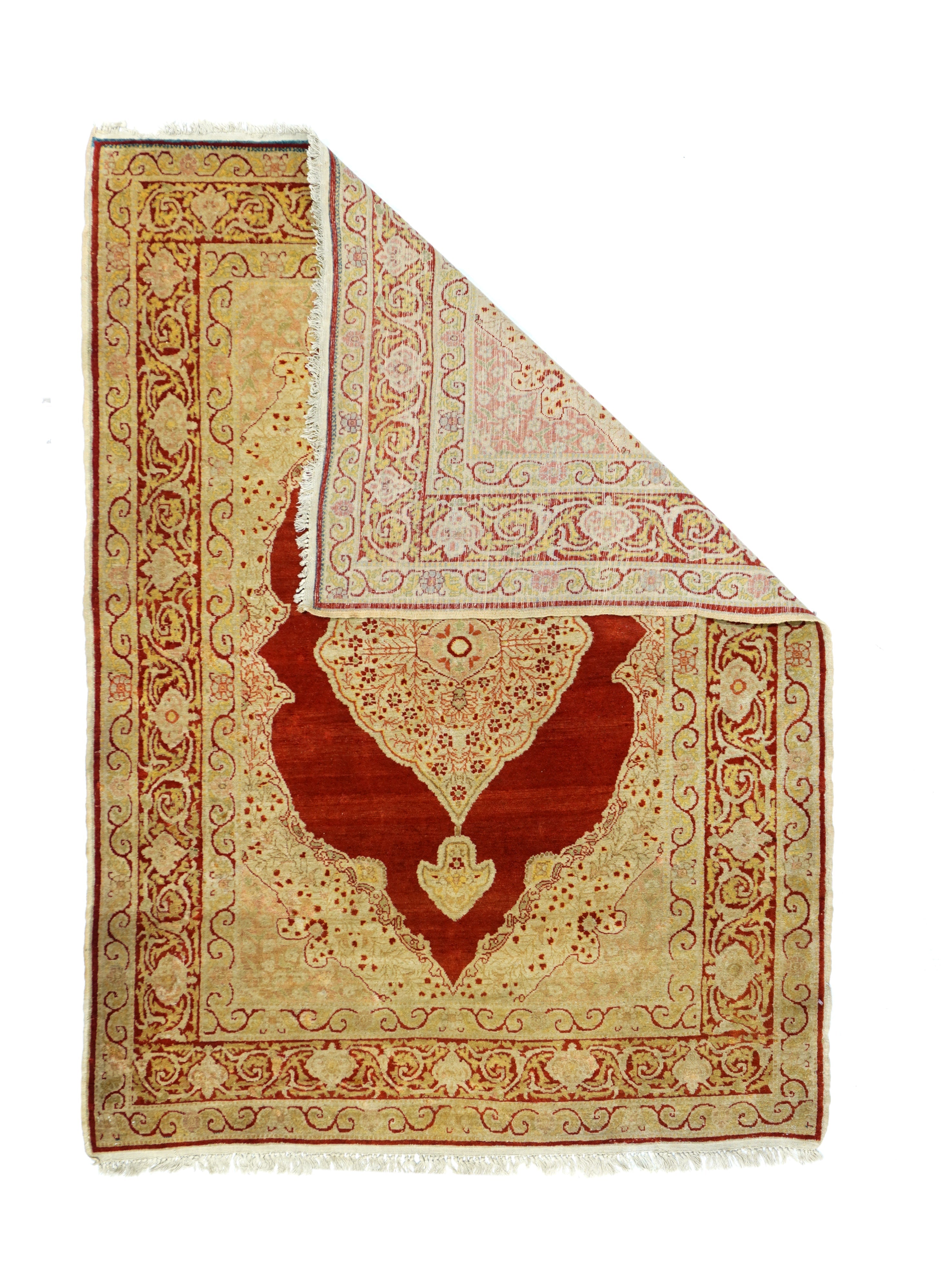 Antique Haji Jalili Tabriz Rug 3'9'' x 5'6''