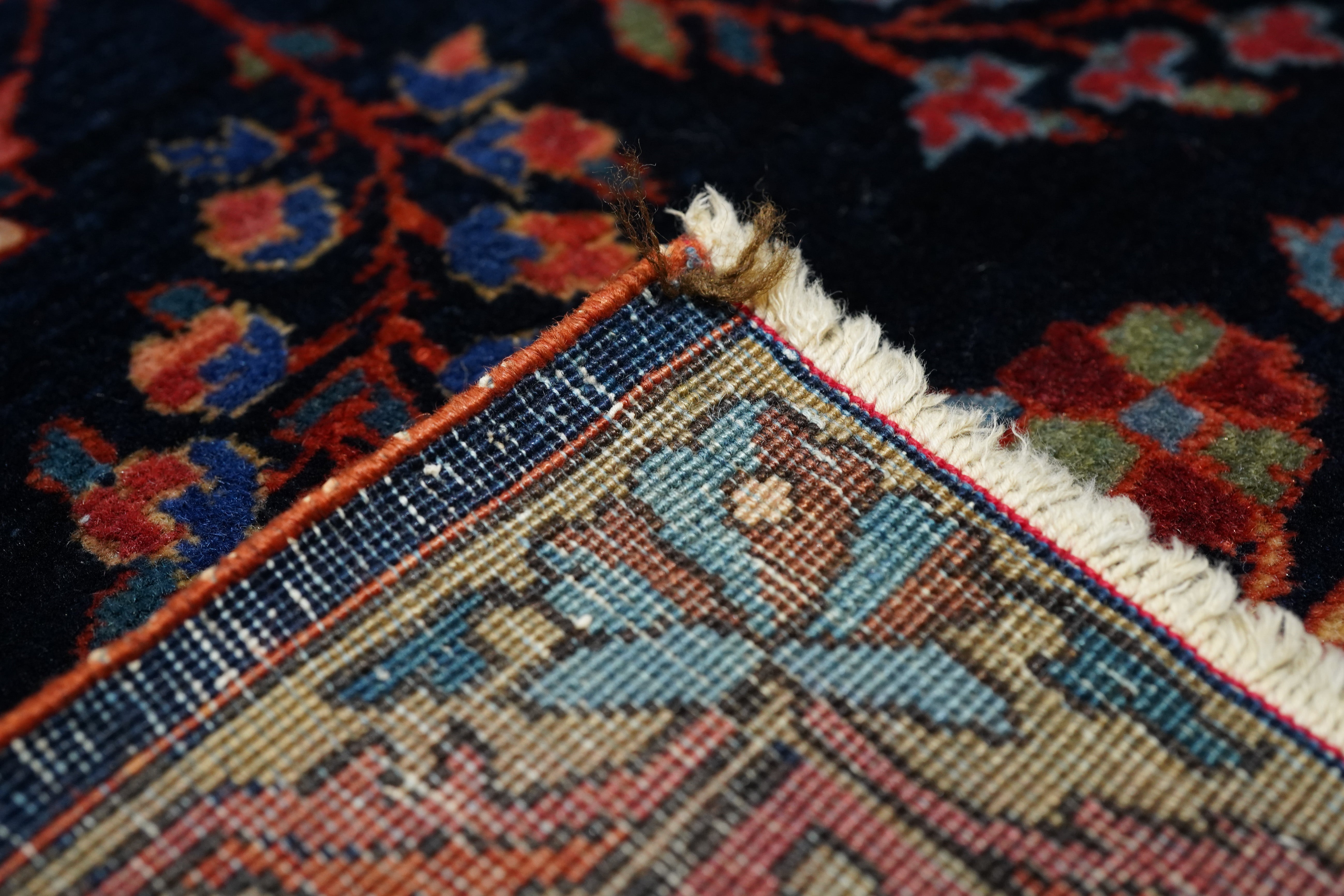 Antique Mohajeran Sarouk Rug 4'4'' x 6'4''