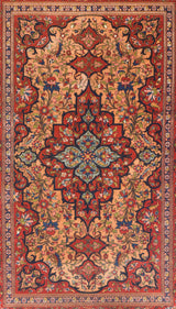 Antique Isfahan Rug 4'5'' x 7'10''