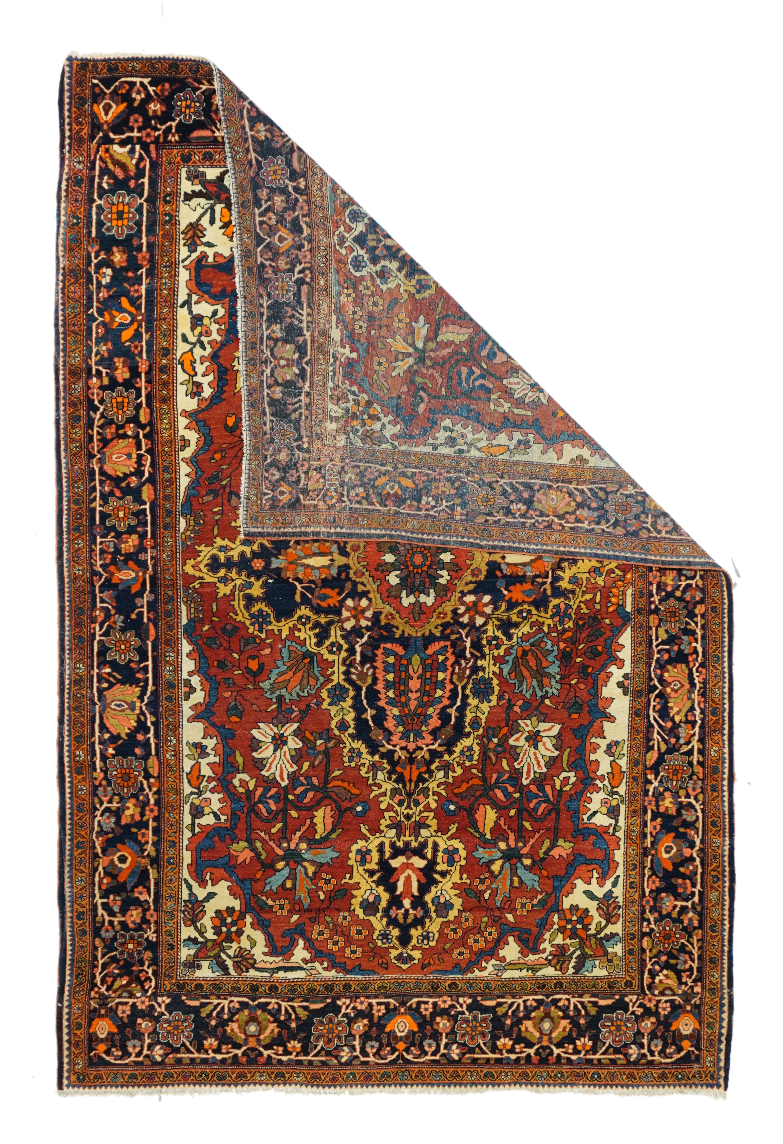 Antique  Farahan Sarouk Rug 4'6'' x 7'0''