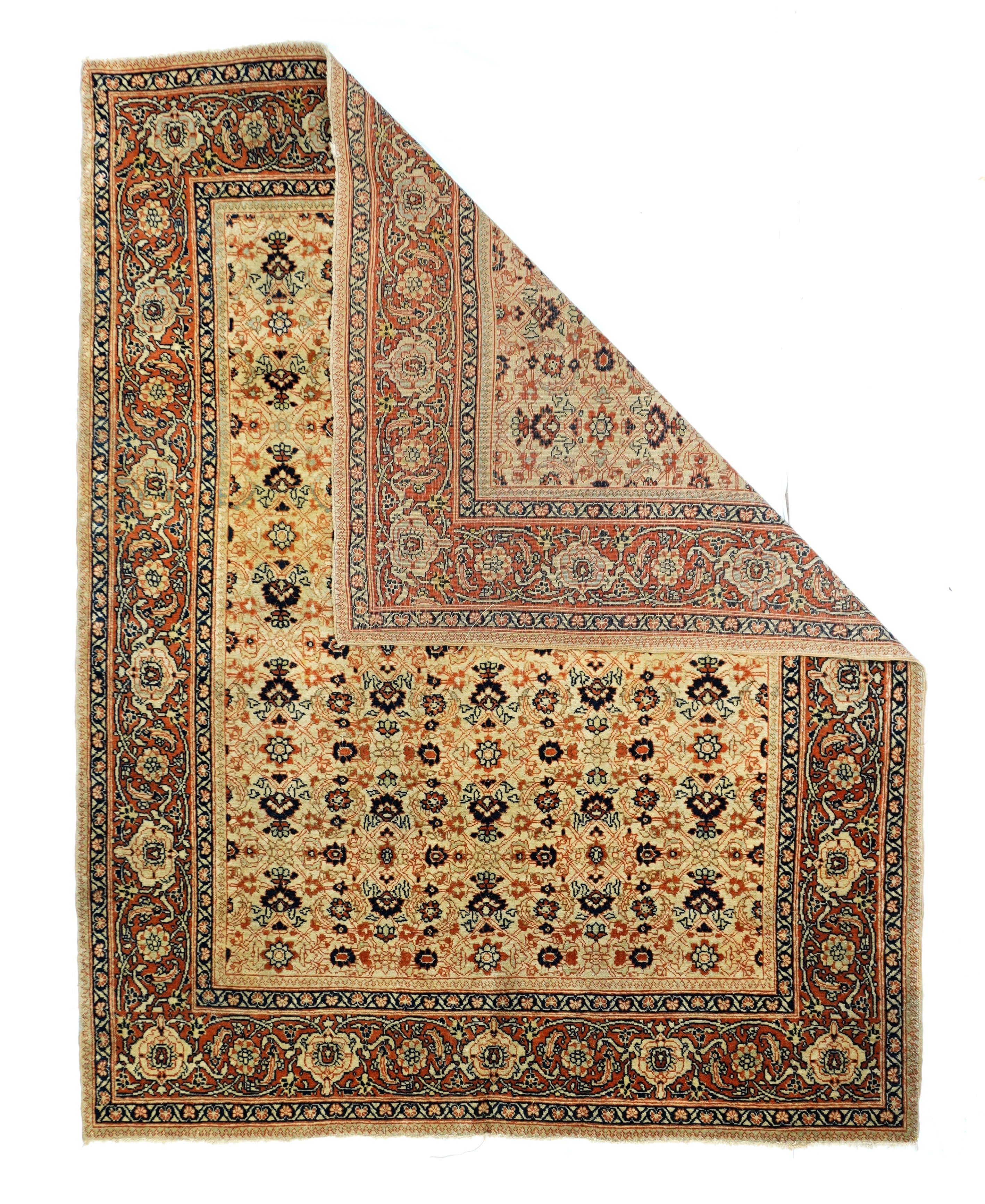 Antique Haji Jalili Tabriz Rug 4'2'' x 5'3''