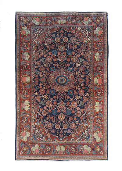 Vintage  Kashan Rug 4'8'' x 7'7''