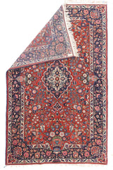 Antique Kashan Rug 4'4'' x 6'10''
