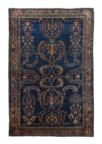 Antique Mohajeran Sarouk Rug 4'1'' x 6'4''