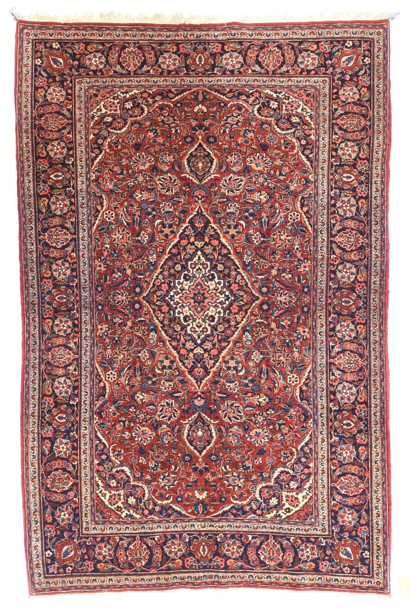 Antique Kashan Rug 4'4'' x 7'2''