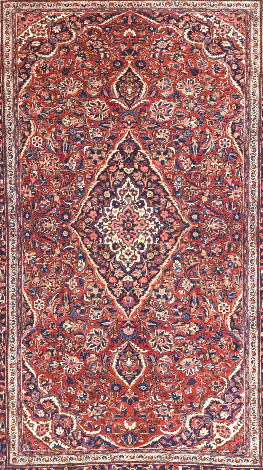 Antique Kashan Rug 4'4'' x 7'2''