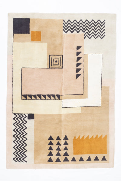 Fine Mid Century French Rug Da Silva Design 5'11'' x 8'6''