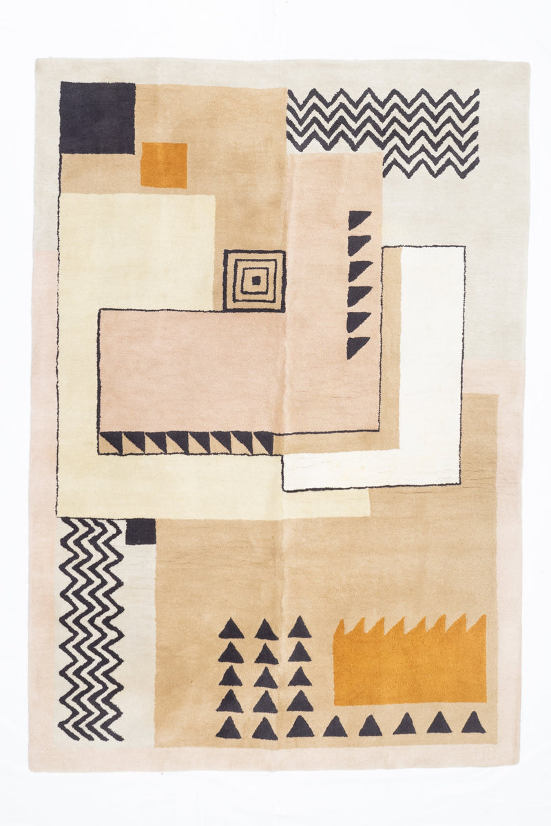 Fine Mid Century French Rug Da Silva Design 5'11'' x 8'6''