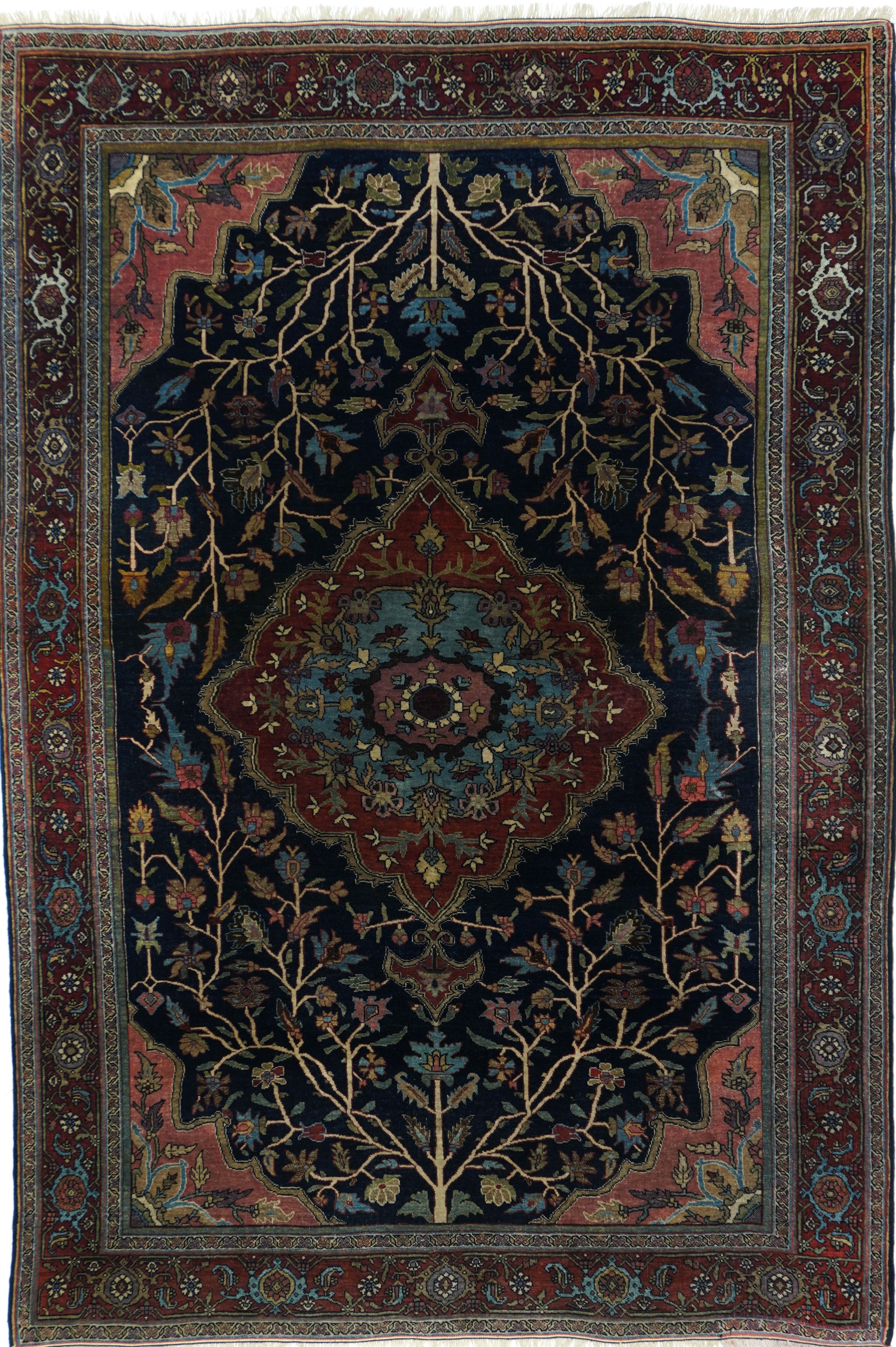 Antique Bidjar Halvaie Rug 5'2'' x 7'0''