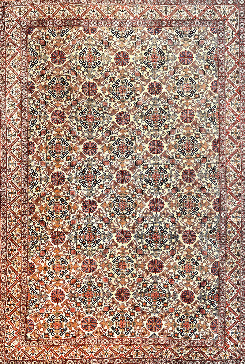 Extremely Fine Antique Tehran Wool Rug 7'3'' x 10'0''