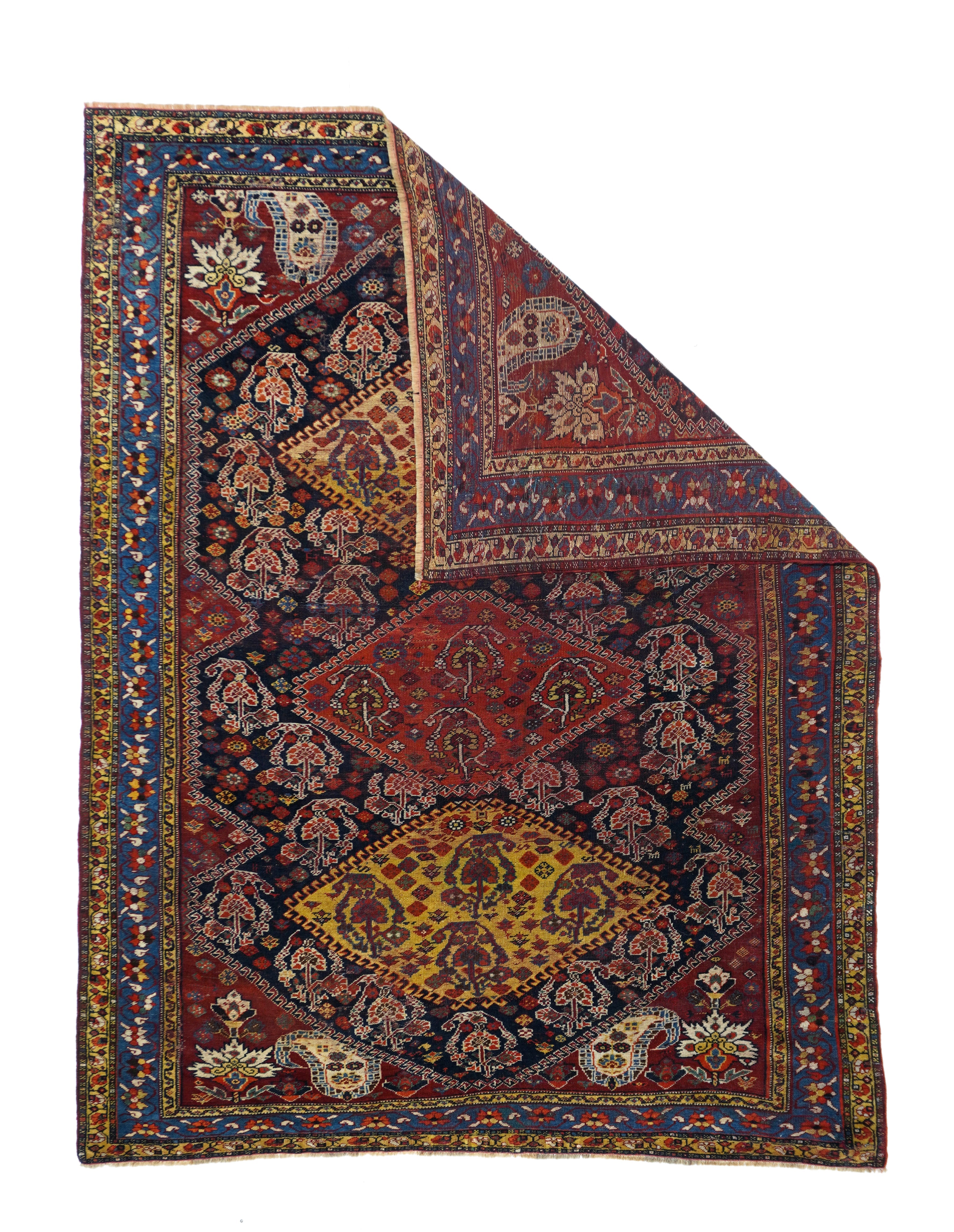 Antique Qashqai Rug 5'1" x 7' 1"