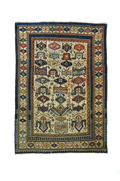 Antique Caucasian Zeikor Rug 4'0