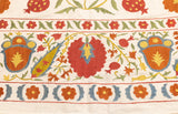 Antique Suzani Rug 6'2" x 7'11