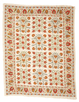 Antique Suzani Rug 6'2" x 7'11