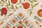 Antique Suzani Rug 6'2" x 7'11