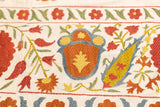 Antique Suzani Rug 6'2" x 7'11