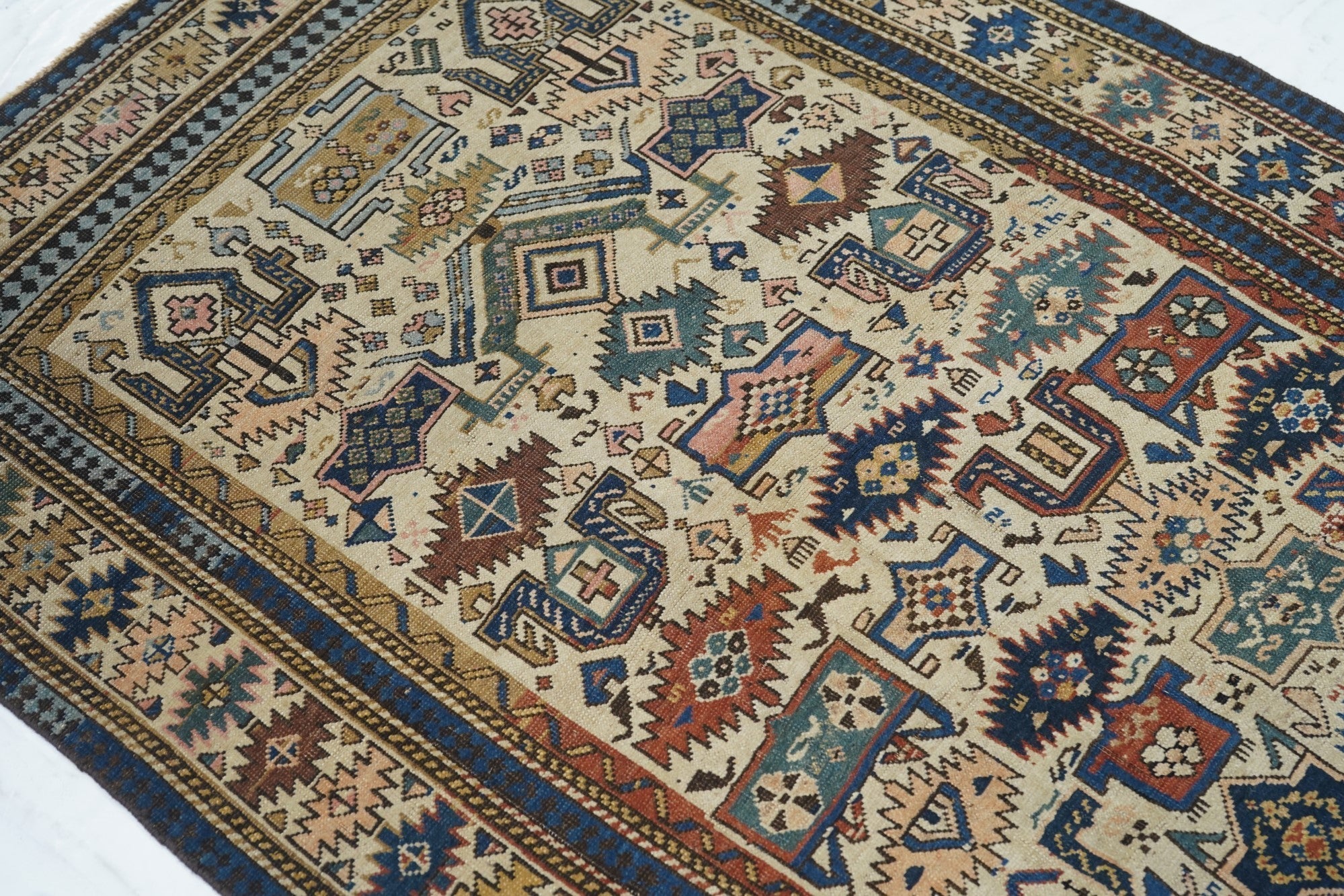 Antique Caucasian Zeikor Rug 4'0" x 5'5''