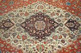 Antique Mohtasham Kashan Rug 9'0" x 12'6''