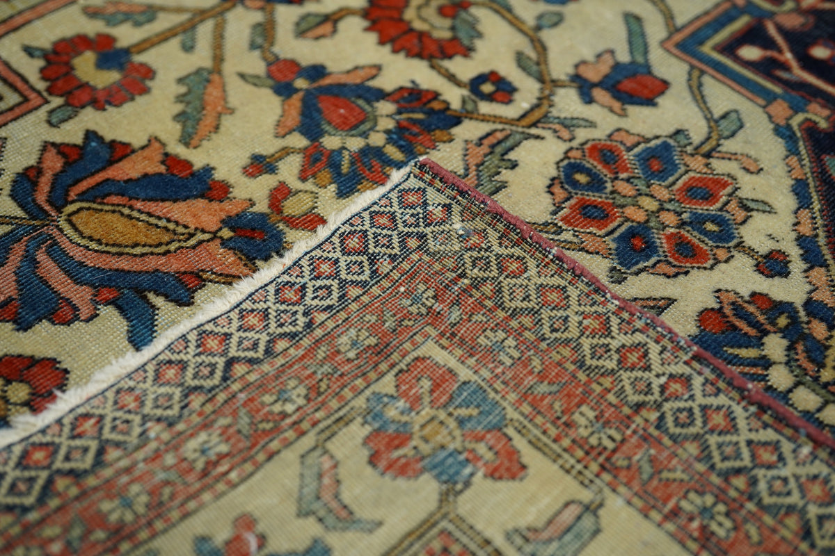Antique Mohtashem Kashan Rug 9'0" x 12'6''