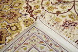 Extremely Fine  Isfahan Wool and Silk. Signed Saraf Mamoury Rug 4'10'' x 7'9''