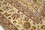Extremely Fine  Isfahan Wool and Silk. Signed Saraf Mamoury Rug 4'10'' x 7'9''