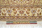 Extremely Fine  Isfahan Wool and Silk. Signed Saraf Mamoury Rug 4'10'' x 7'9''