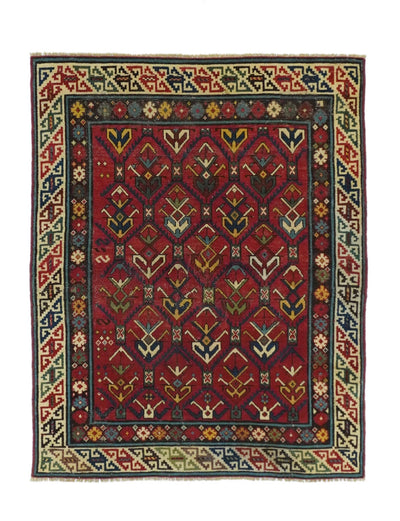 Antique Kuba Rug 3'1'' x 3'10''