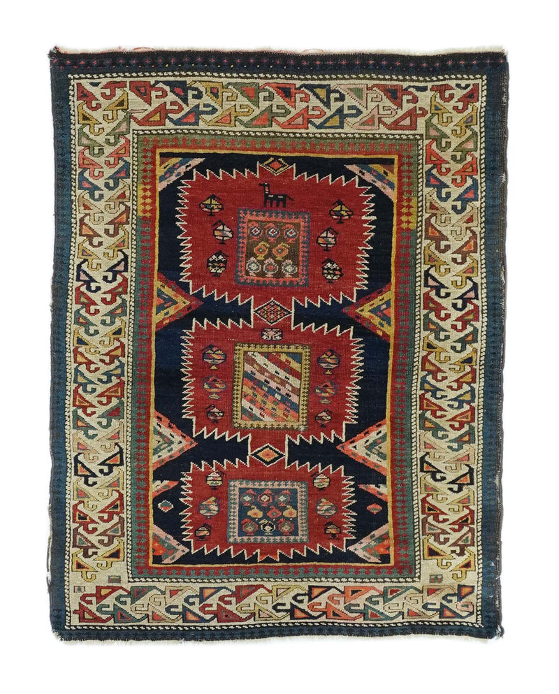 Antique Caucasian Shirvan Rug 3'5