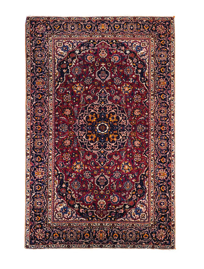 Vintage  Kashan Rug 4'4'' x 6'10''