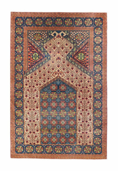 Antique Mohtashem Kashan Rug 4'7'' x 7'0''