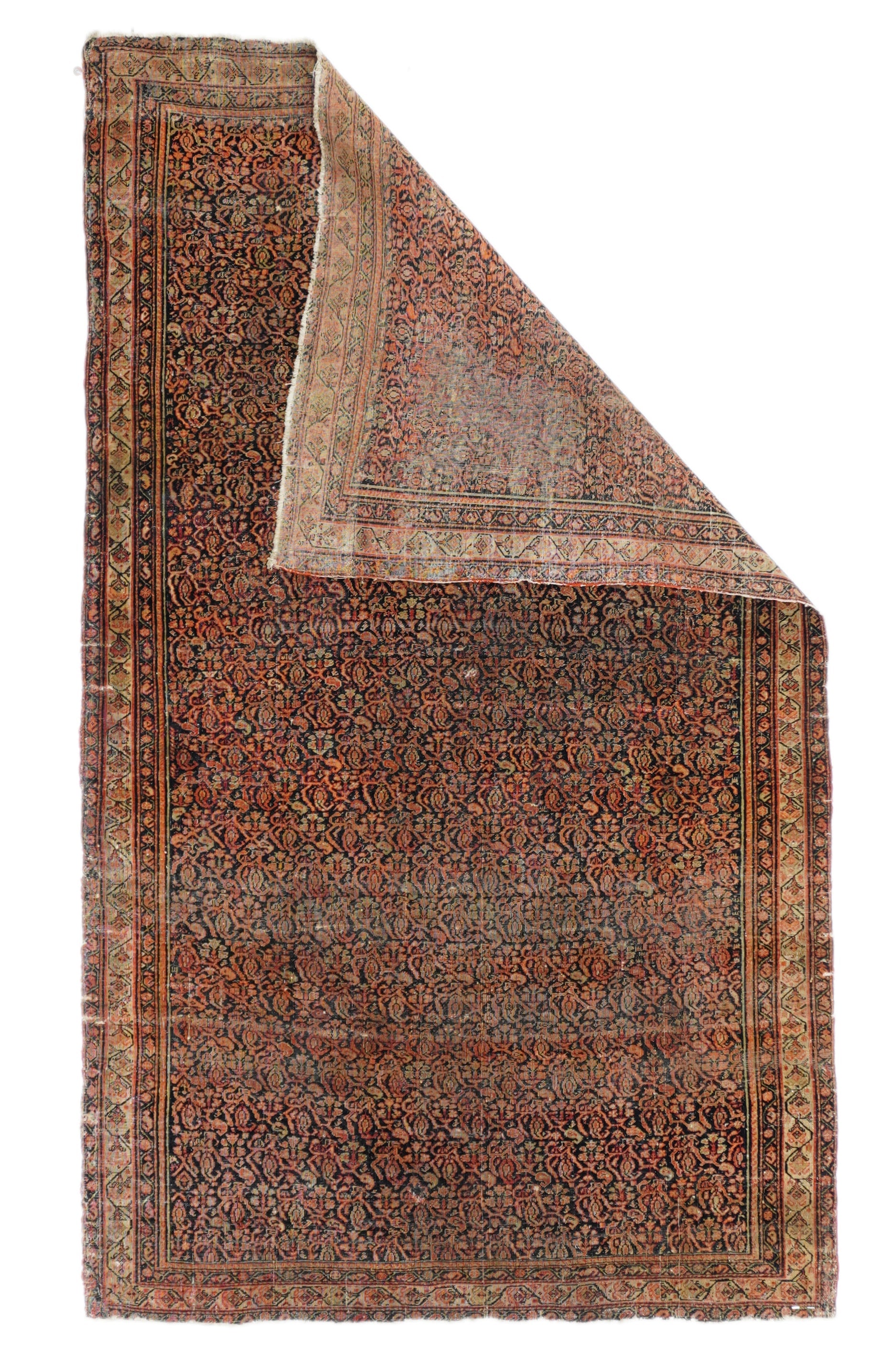 Antique  Farahan Sarouk Rug 3' 5" x 5' 10"