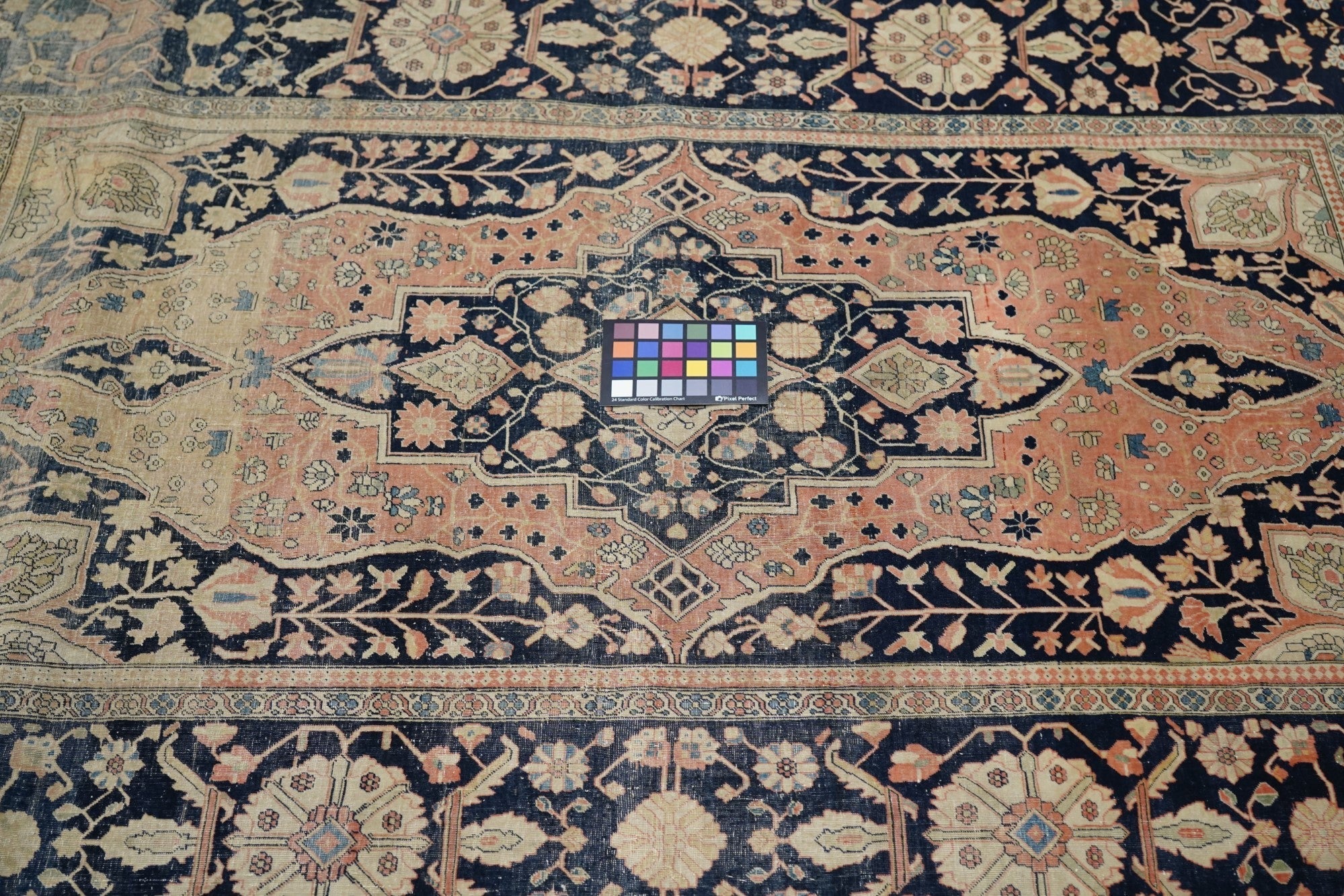 Antique Mohtasham Kashan Rug 4'1'' x 6'3''