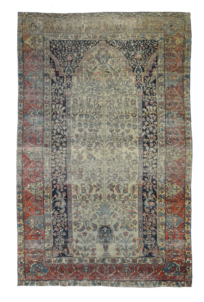 Antique Fine Mohtasham Kashan Rug 5'5