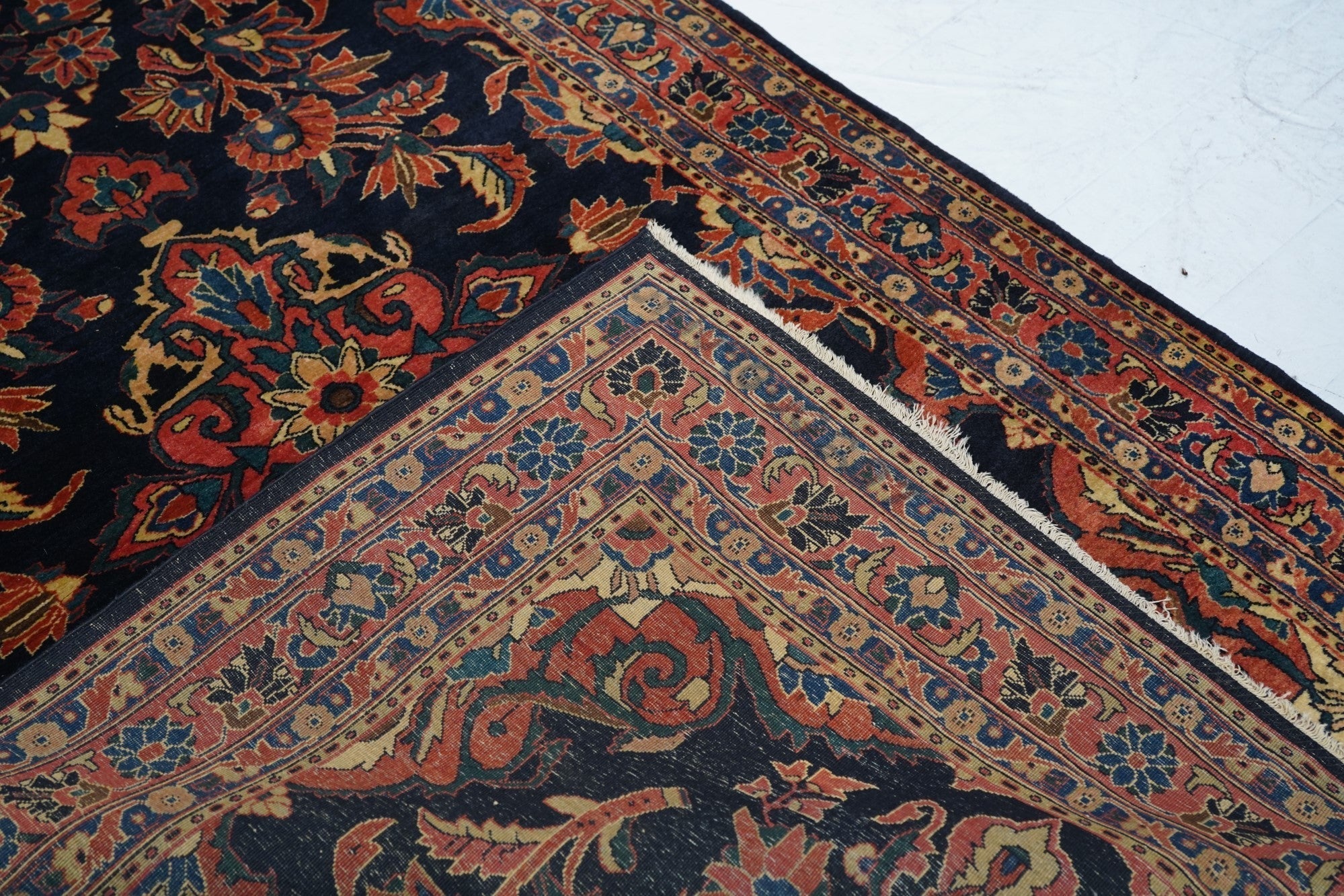 Antique Farahan Sarouk Rug 4'4'' x 6'6''