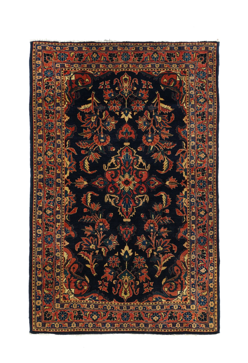Antique Farahan Sarouk Rug 4'4'' x 6'6''