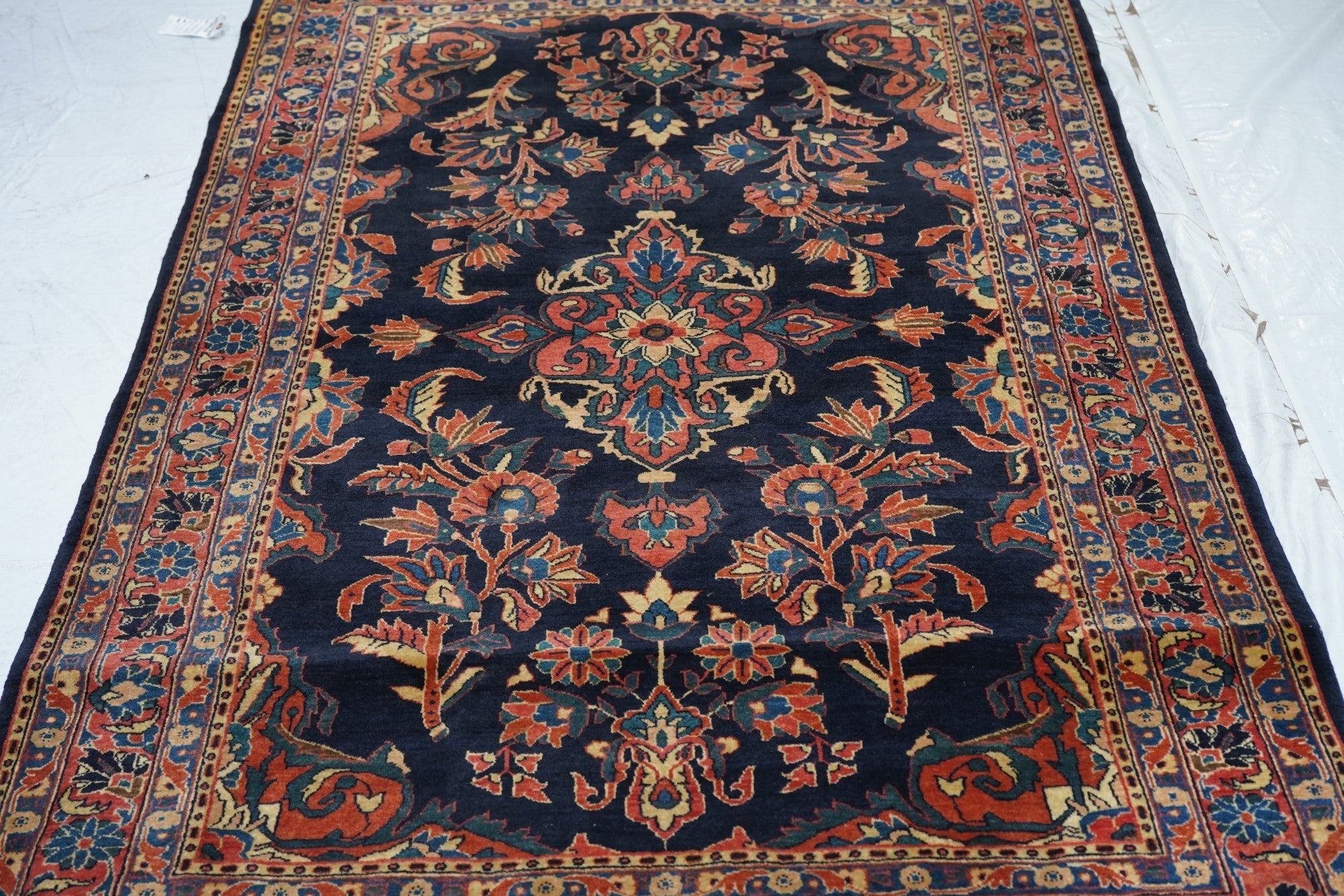 Antique Farahan Sarouk Rug 4'4'' x 6'6''