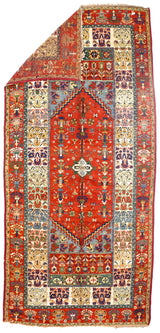 Antique Moroccan Wool Rug 6' 4'' x 13' 1''