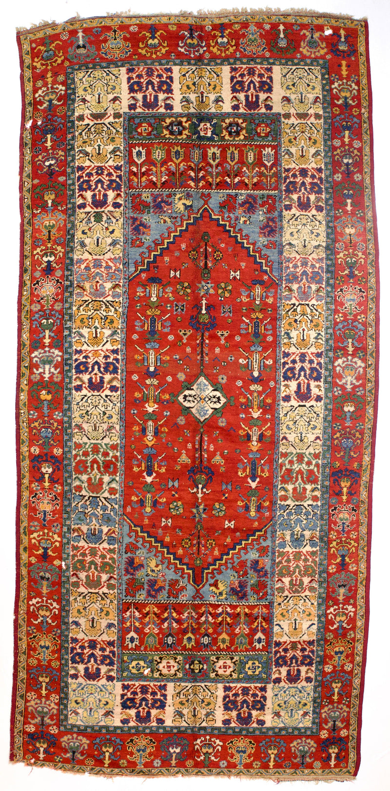 Antique Moroccan Wool Rug 6' 4'' x 13' 1''
