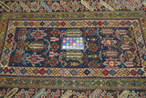 Antique Caucasian Kuba Rug 3'4'' x 4'8''