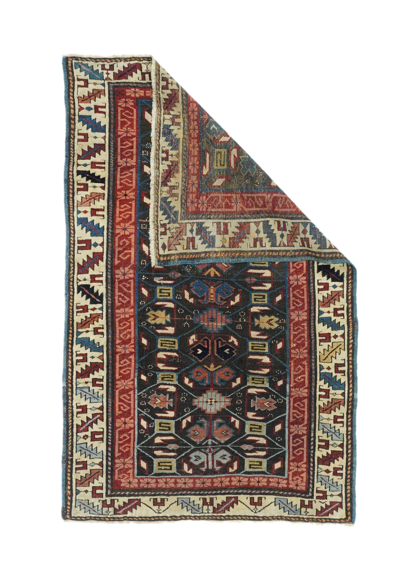 Antique Kuba Rug 2'10'' x 4'5''