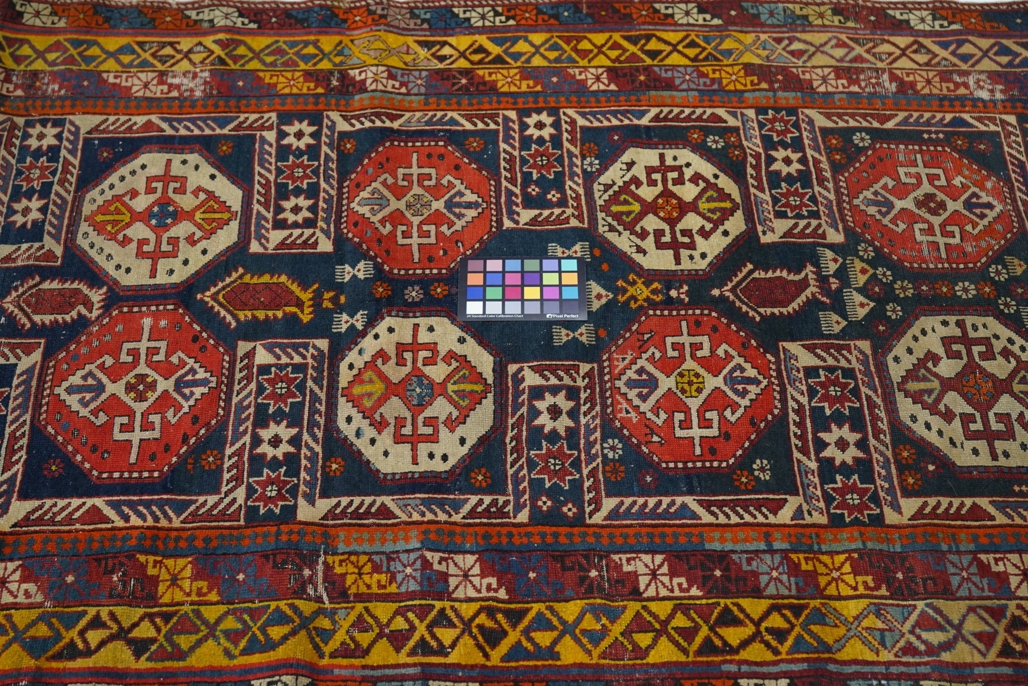 Antique Caucasian Kuba Rug 3'9'' x 6'3''